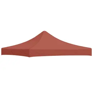 Dach namiotu imprezowego, 3 x 3 m, terakota, 270 g/m²