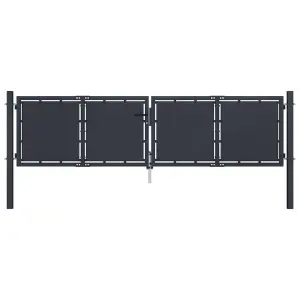 Brama ogrodowa stalowa 300x100 cm antracyt