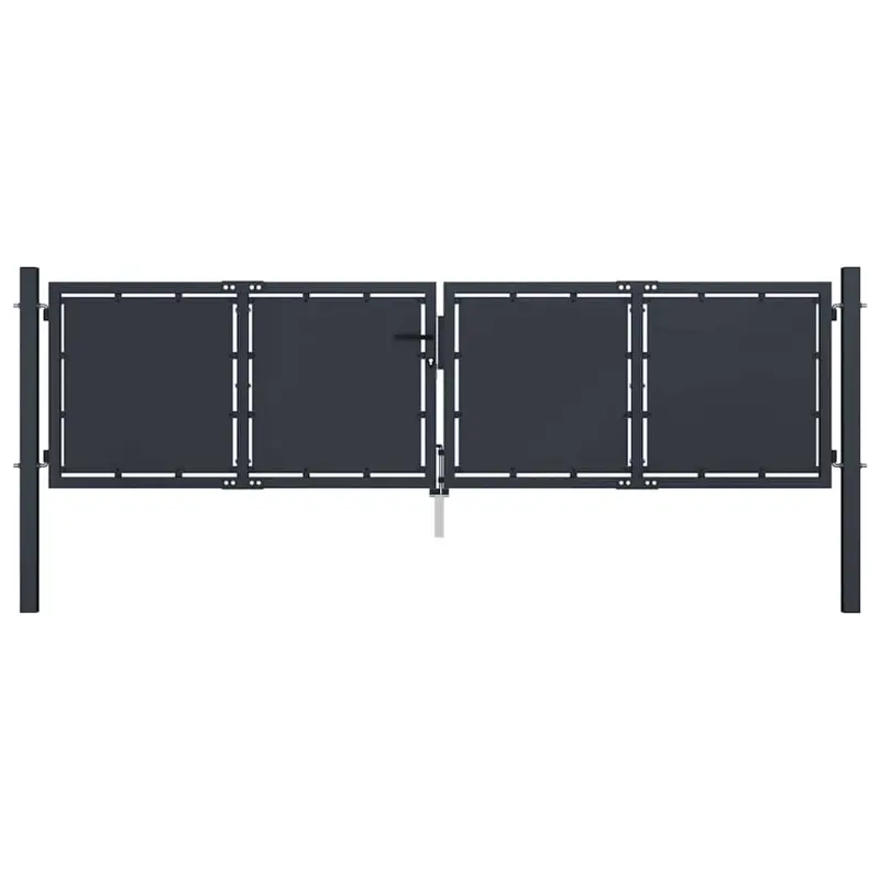 Brama ogrodowa stalowa 300x100 cm antracyt