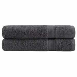 Ręczniki premium, SOLUND, 2 szt., antracytowe, 80x200 cm, 600 g/m²