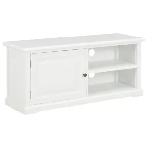 Szafka pod TV, biała, 90x30x40 cm, drewniana