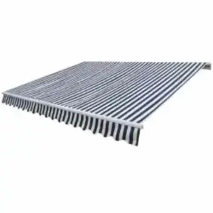 Markiza automatyczna, 600 cm, niebiesko-biała