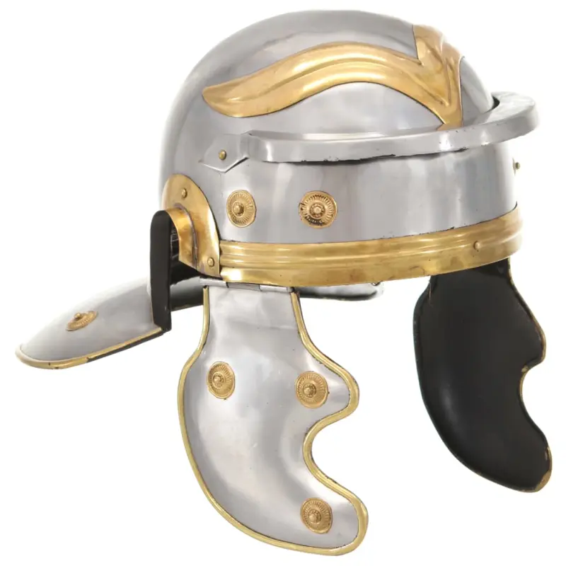 Replika zabytkowego hełmu rzymskiego, LARP, srebrna stal