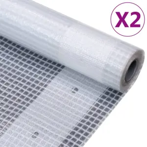 Plandeki Leno, 2 szt., 260 g/m², 1,5 x 10 m, białe