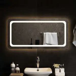 Lustro łazienkowe z LED, 100x50cm
