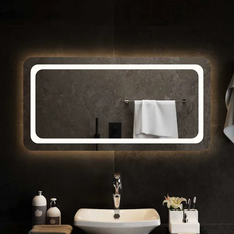 Lustro łazienkowe z LED, 100x50cm