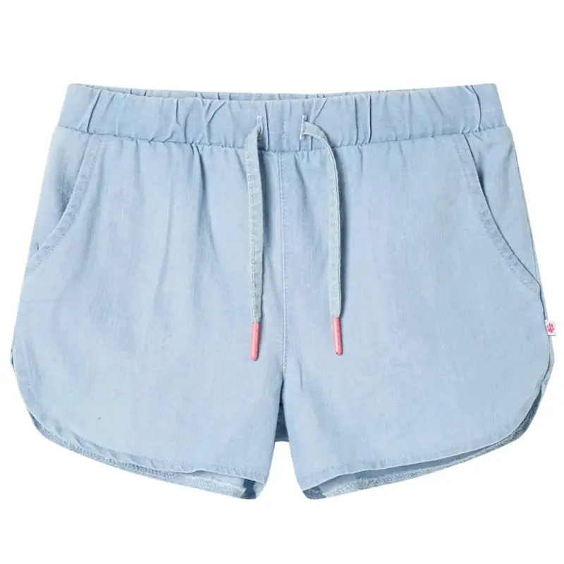 Szorty dziecięce, jasny niebieski denim, 140
