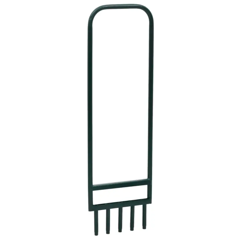 Aerator do trawnika, z 5 pustymi zębami, zielony, malowana stal