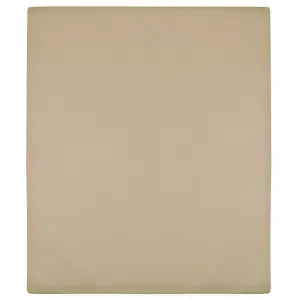 Prześcieradło, taupe, 90x200 cm, dżersej bawełniany