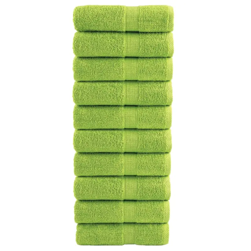 Ręczniki toaletowe Premium SOLUND 10 szt. Zielone jabłko 30x30 cm 600 gsm