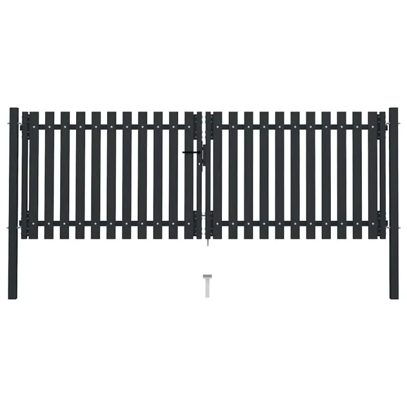 Brama ogrodzeniowa Double Door Fence Fur Steel 300x75 cm Antracyt
