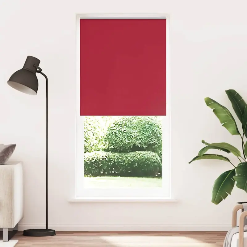Roleta zaciemniająca 124,4x230 cm Szerokość tkaniny 120 cm czerwona