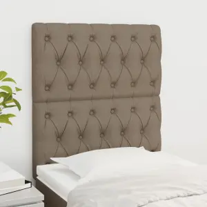 Zagłówek taupe 80x7x118/128 cm materiał