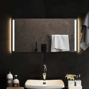 Lustro łazienkowe z LED, 80x40 cm