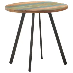 Stół jadalniany, 80 cm, lite drewno odzyskane