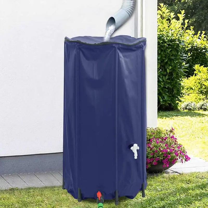 Zbiornik na wodę, z kranikiem, składany, 250 L, PVC