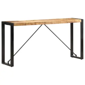 Stolik typu konsola, 150 x 35 x 76 cm, lite drewno mango