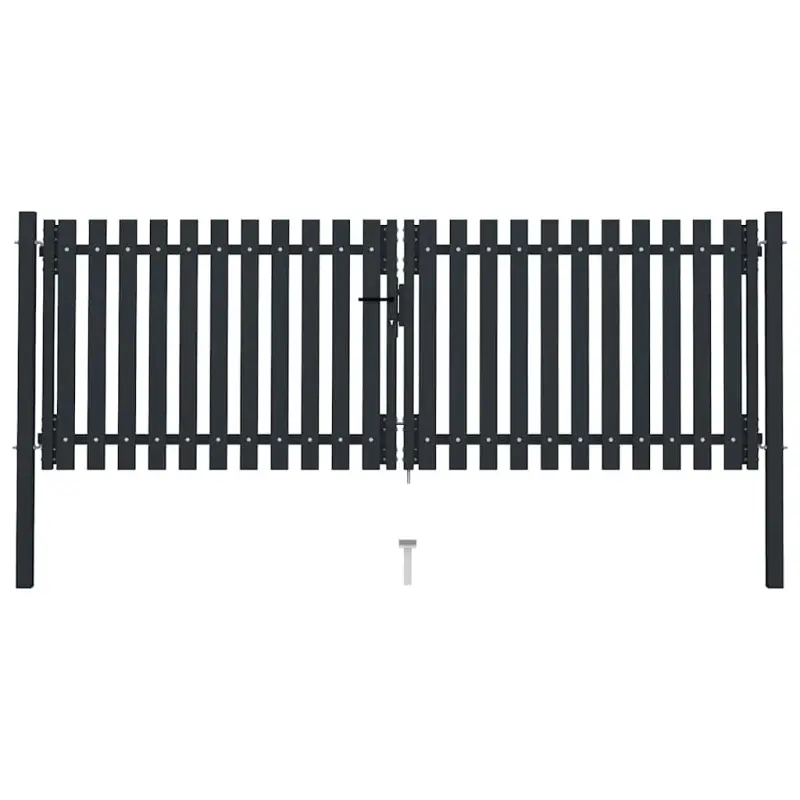 Brama ogrodzeniowa Double Door Fence Fur Steel 300x125 cm Antracyt