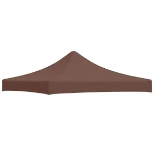 Dach namiotu imprezowego, 3 x 3 m, brązowy, 270 g/m²