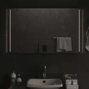 Lustro łazienkowe z LED, 100x60 cm