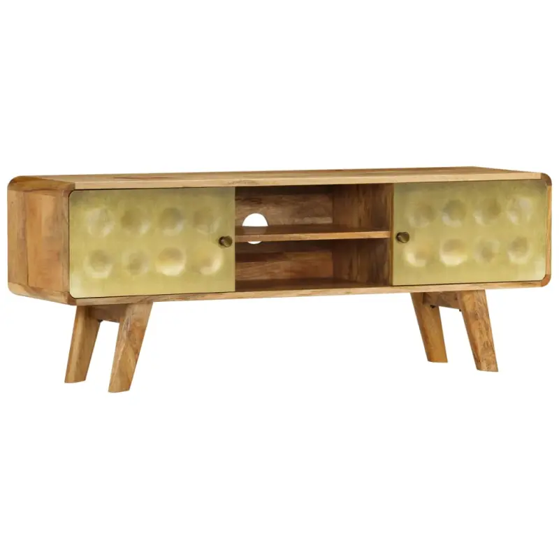 Szafka pod telewizor, lite drewno mango, 120 x 30 x 45 cm
