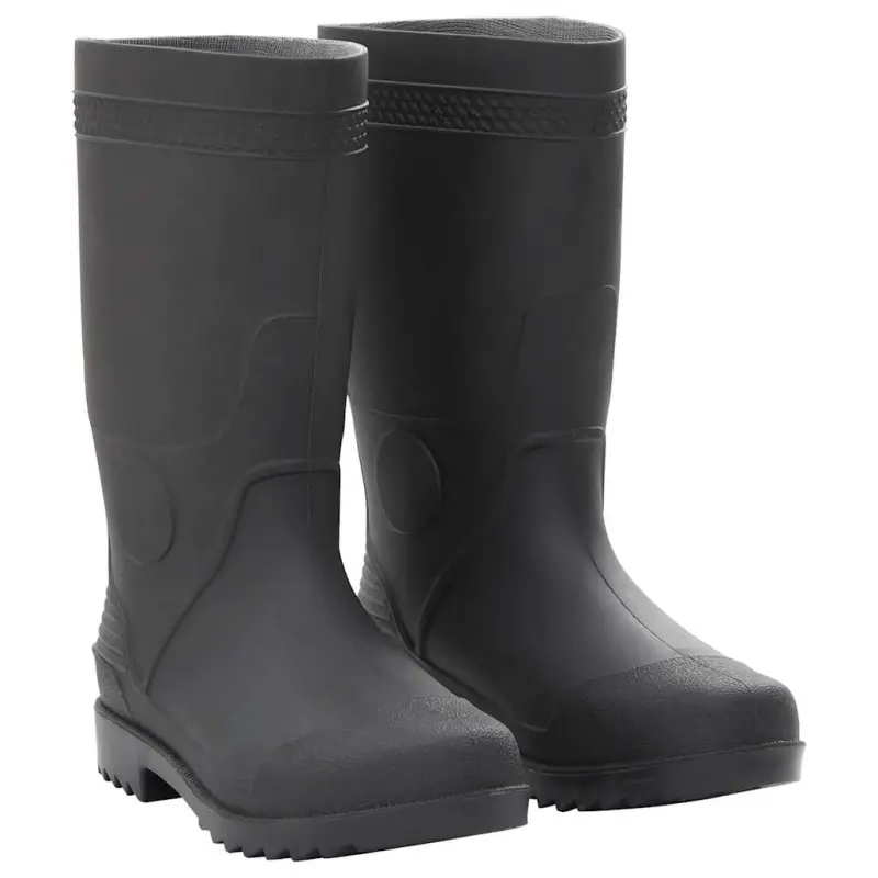 Kalosze, czarne, rozmiar 38, PVC