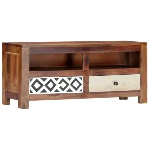 Szafka pod TV, 90 x 30 x 40 cm, lite drewno akacjowe