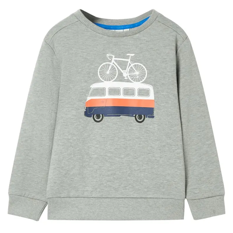 Bluza dziecięca, jasny melanż khaki, 92