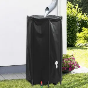Zbiornik na wodę, z kranikiem, składany, 380 L, PVC
