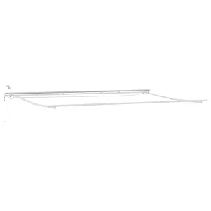 Rama markizy Ze LED Lights Biały 600 × 350 cm Aluminium