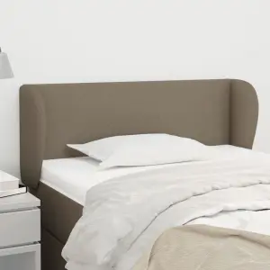 Zagłówek uszak, taupe, 93x23x78/88 cm, tkanina