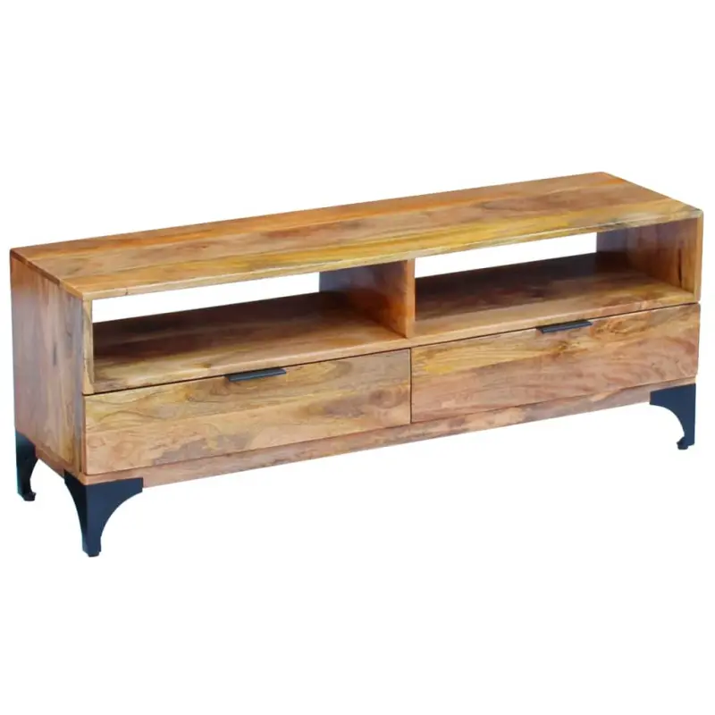 Szafka pod telewizor z drewna mango, 120 x 35 x 45 cm