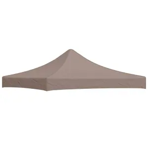 Dach namiotu imprezowego, 3 x 3 m, kolor taupe, 270 g/m²