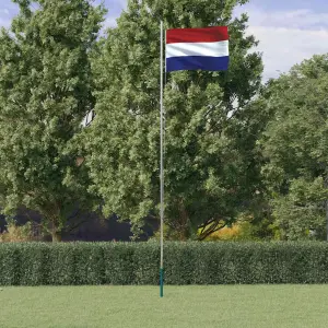 Flaga Holandii z masztem, 6,08 m, aluminium