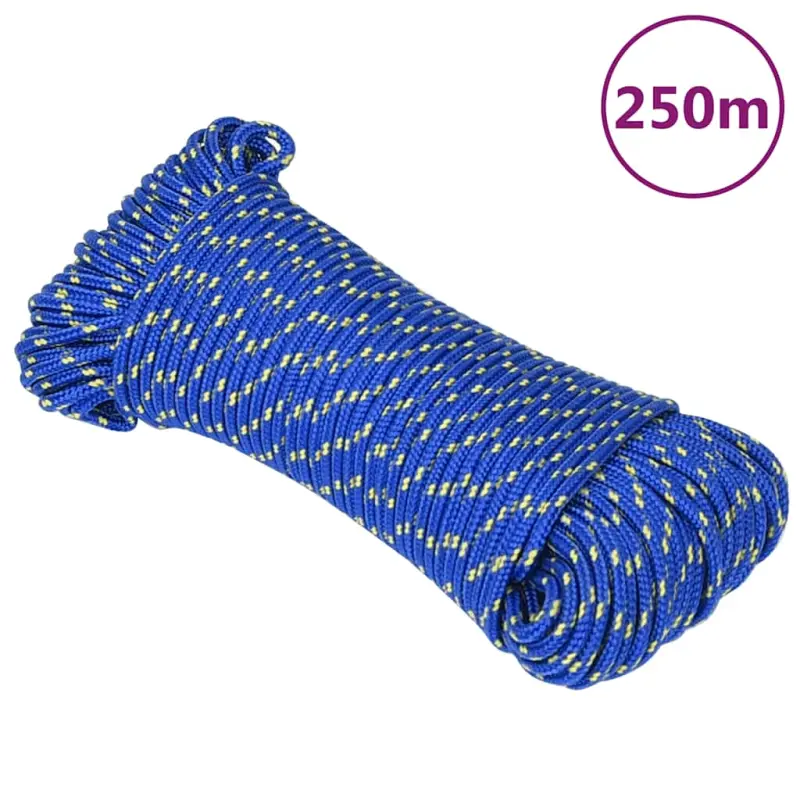 Linka żeglarska, niebieska, 3 mm, 250 m, polipropylen