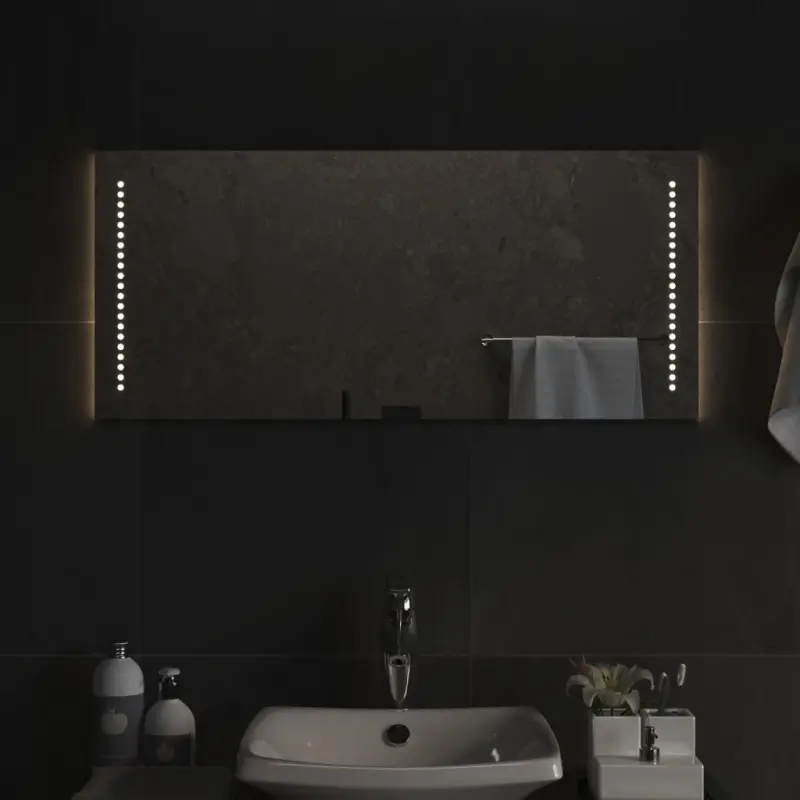 Lustro łazienkowe z LED, 40x90 cm