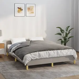 Koc obciążeniowy z poszewką, szary, 122x183 cm, 5 kg, tkanina