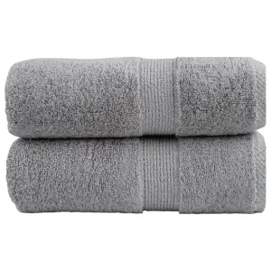 Ręczniczki premium, SOLUND, 2 szt., szare, 30x50 cm, 600 g/m²
