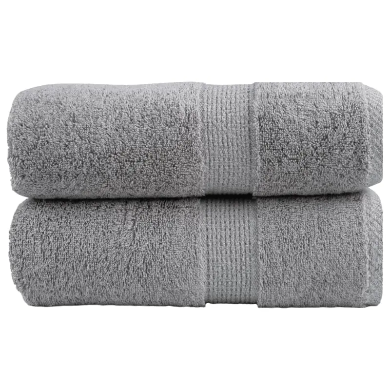Ręczniczki premium, SOLUND, 2 szt., szare, 30x50 cm, 600 g/m²