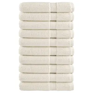 Ręczniki premium SOLUND 10 szt., kremowe, 80x200 cm, 600 g/cm²
