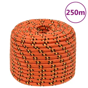 Linka żeglarska, pomarańczowa, 12 mm, 250 m, polipropylen