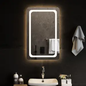 Lustro łazienkowe z LED, 50x80 cm