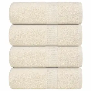 Ręczniki dla gości, FROGN, 4 szt., kremowe, 30x50 cm, 360 g/m²