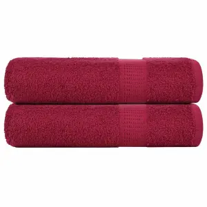 Ręczniki do rąk, FROGN, 2 szt., Bordeaux 50x100 cm, 360 g/m²