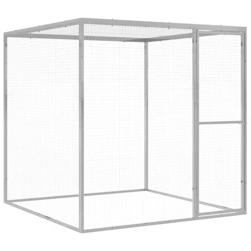 Klatka dla kota, 1,5 x 1,5 x 1,5 m, stal galwanizowana