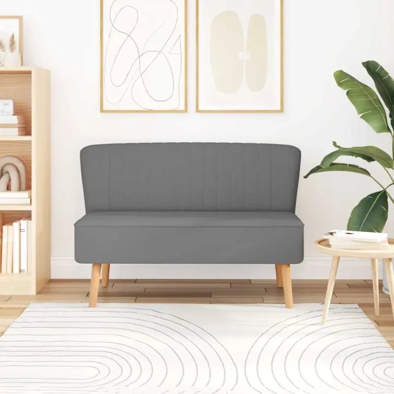 Sofa 117x55,5x77 cm, jasnozielony materiał