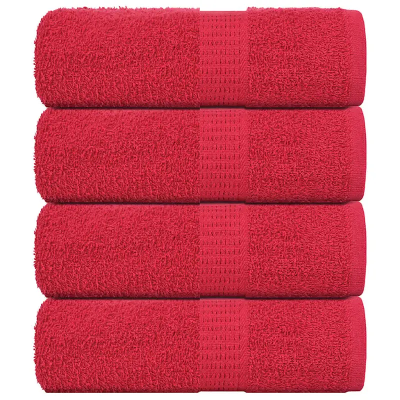 Ręczniki, FROGN, 4 szt., czerwone, 30x30 cm, 360 g/m²
