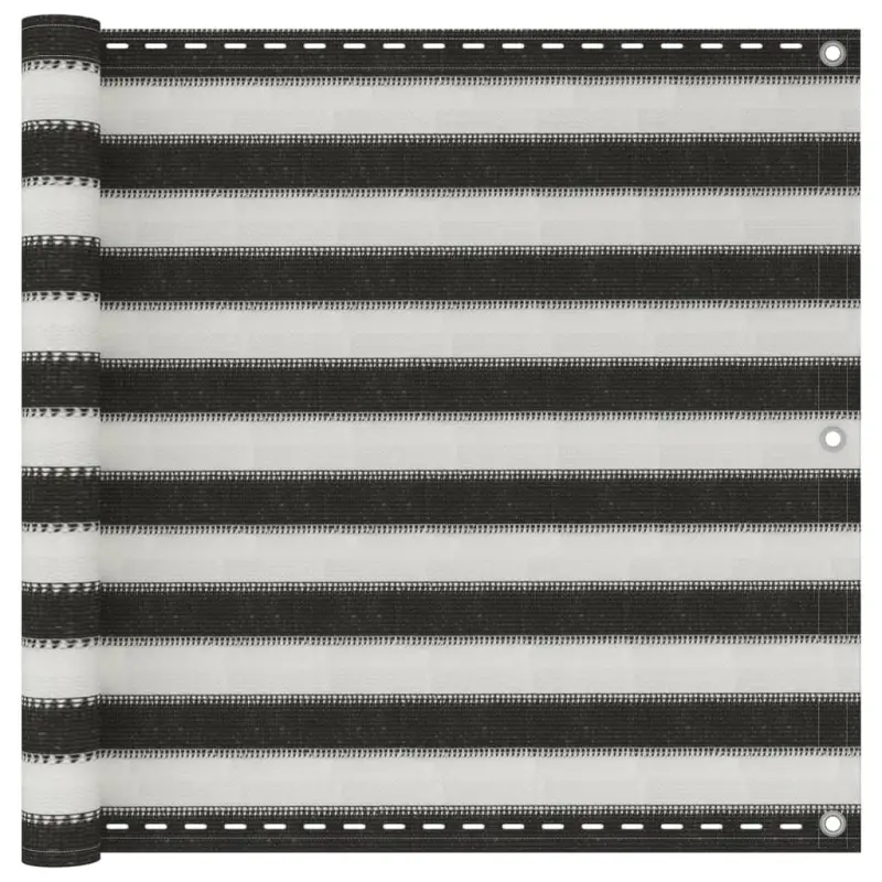 Parawan balkonowy z HDPE, 90x500 cm, antracytowo-biały