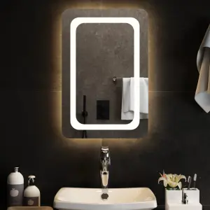 Lustro łazienkowe z LED, 40x60 cm