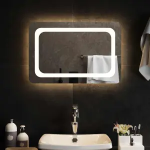 Lustro łazienkowe z LED, 60x40 cm